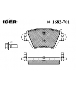 ICER - 181682701 - Комплект тормозных колодок, диско