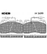 ICER - 181699 - Комплект тормозных колодок, диско