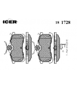 ICER - 181728 - Комплект тормозных колодок, диско