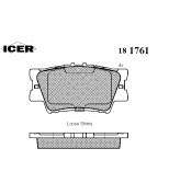 ICER 181761 Комплект тормозных колодок, диско