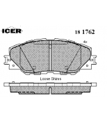 ICER - 181762 - Комплект тормозных колодок, диско