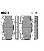 ICER - 181781 - 21680 колодки пер Toyota Hi-Lux 2,0 16v-4,0 V6 01- Icer