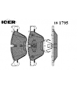 ICER - 181795 - Комплект тормозных колодок, диско