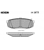 ICER - 181875 - Комплект тормозных колодок, диско