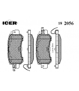 ICER - 182056 - 182056 Тормозные колодки дисковые