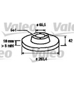VALEO 186593 Тормозной диск