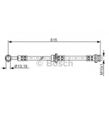 BOSCH - 1987476997 - Тормозной шланг NISSAN  NISSAN ALMERA TINO (V10) 1.8