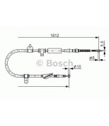 BOSCH - 1987477888 - Трос тормоза стояночнаого