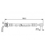 BOSCH - 1987481630 - 1 987 481 630 шланг тормозной задний! Suzuki SX4/Swift 1.2-2.0/1.3DDiS 06  L=190