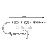 BOSCH - 1987482064 - 1 987 482 064_трос ручника! левый Mitsubishi Spacestar all 05.02> 1563/1422