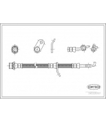 CORTECO - 19033057 - Тормозной шланг Avensis 97- RR/RH (диски)