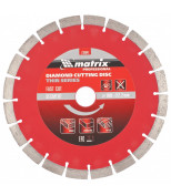 MATRIX 730647 Диск алмазный, отрезной сегментный, 180 х 22,2 мм, тонкий, сухая резка. MATRIX Professional