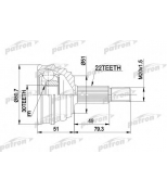 PATRON - PCV1049 - ШРУС наружн к-кт AUDI: 80/90 -9.80, VW: PASSAT -4.80