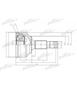 PATRON - PCV1469 - ШРУС наружн к-кт CITROEN: C5 1.6 08-, Peugeot: 407 04-, 807 02-