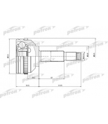 PATRON - PCV6751 - ШРУС наружн к-кт CHRYSLER: PACIFICA 04-08 - С ABS