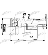 PATRON - PCV9102 - ШРУС наружн к-кт EMPI 87-9102, JEEP: CHEROKEE 99-01 с ABS