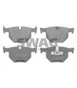 SWAG - 20916587 - Колодки тормозные задние дисковые к-кт BMW 3-E90/ E92/ 5-E60