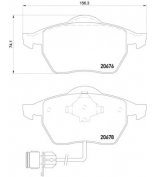 TEXTAR - 2067602 - Комплект тормозных колодок, диско