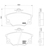 TEXTAR - 2083302 - Колодки тормозные дисковые передн