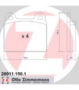 ZIMMERMANN - 200111501 - Гальмiвнi колодки дисковi
