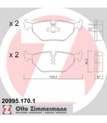 ZIMMERMANN - 209951701 - Комплект тормозных колодок, диско