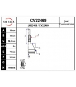 EAI - CV22469K - Cv22469k_шрус наружный к-кт! 33x22 opel astra/zaf