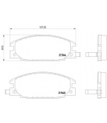 TEXTAR - 2154302 - Кол. торм. диск. компл. Isuzu