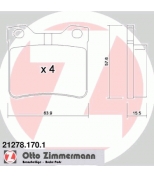 ZIMMERMANN - 212781701 - Комплект тормозных колодок, диско