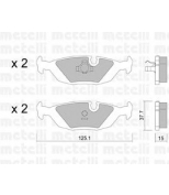 METELLI - 2200700 - Комплект тормозных колодок, диско
