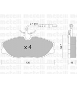 METELLI - 2202140 - Комплект тормозных колодок, диско