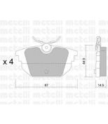 METELLI - 2202990 - К-т дисков. тормоз. колодок