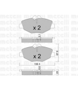 METELLI - 2205620 - Колодки тормозные передние к-кт MB W211 02>