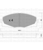 METELLI - 2208830 - КОЛОДКИ ТОРМОЗНЫЕ ДИСКОВЫЕ, КОМПЛЕКТ