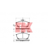 NK - 223021 - Колодки тормозные дисковые 223021