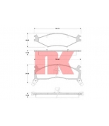 NK - 223523 - Колодки тормозные дисковые 223523