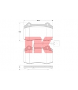 NK - 224792 - комплект колодок дисковых