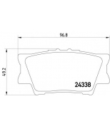 MINTEX - MDB2787 - Колодки торм.диск.зад.Toyota RAV4 lll 2.0VVTI,2.2D