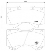 MINTEX - MDB2878 - Колодки торм.диск.пер.Toyota Land Cruiser 4.5D,4.7