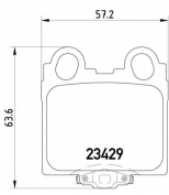 TEXTAR - 2342901 - Колодки торм.зад.Lexus GS 00-05/IS 99-