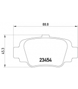 TEXTAR - 2345401 - Колодки торм. NISSAN MICRA (K11) 92-03 зад.к-т