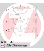 ZIMMERMANN - 231311951 - Комплект тормозных колодок, диско