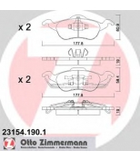 ZIMMERMANN - 231541901 - Комплект тормозных колодок, диско