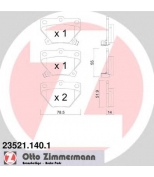ZIMMERMANN - 235211401 - Гальмiвнi колодки дисковi