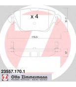 ZIMMERMANN - 235571701 - Комплект тормозных колодок, диско