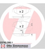 ZIMMERMANN - 237432001 - Комплект тормозных колодок, диско