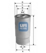 UFI - 2437901 - Фильтр топливный