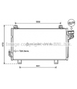 AVA - MZ5260 - Радиатор кондиционера MAZDA 3 1 5/1 6/2 0 13-  6 2 0/2 5 12-