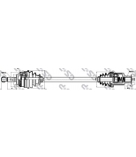 GSP - 250193 - полуось привода колеса