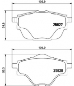 TEXTAR - 2582701 - Комплект колодок дисковых