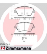 ZIMMERMANN - 251341701 - Колодки тормозные дисковые Ford B-MAX, FIESTA VI